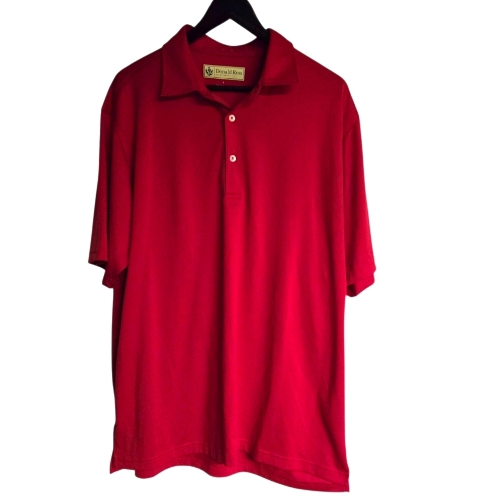 Donald Ross Sportswear Men's Golf Polo Short Sleeve Shirt Size Large